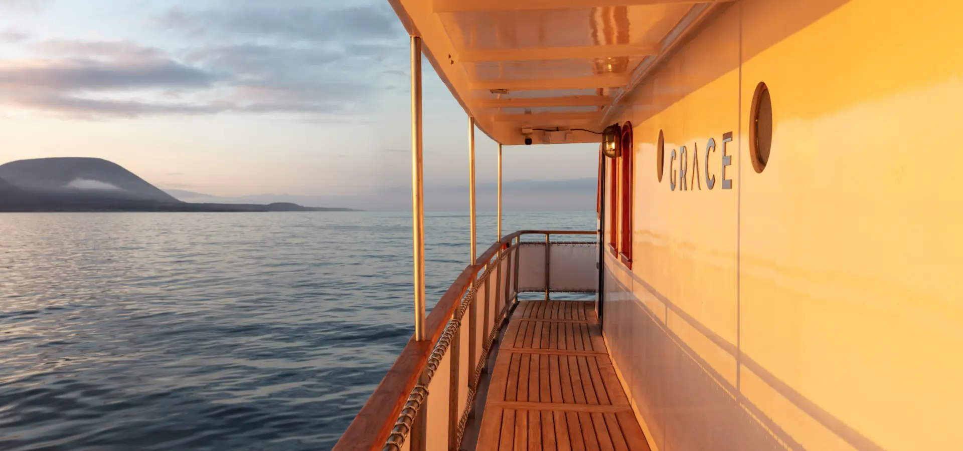 Grace albert deck corridor sunset