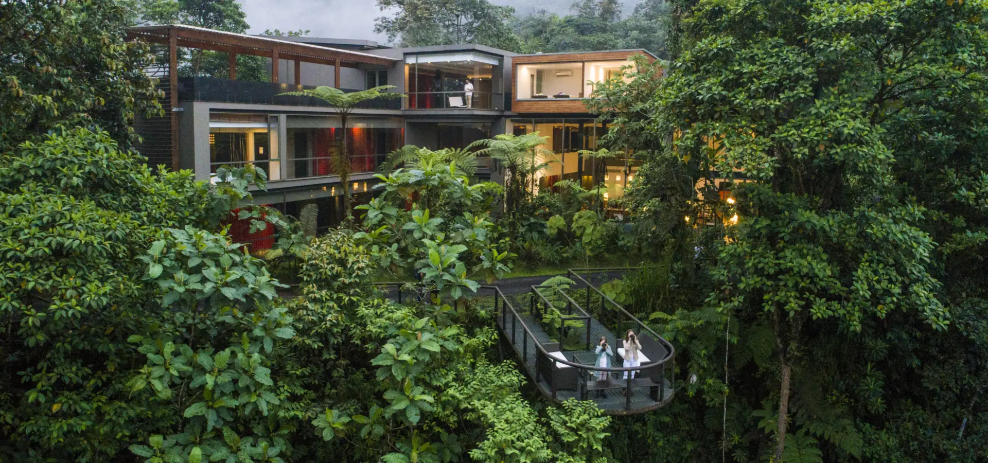 Mashpi lodge hotel landscape cloud forest choco