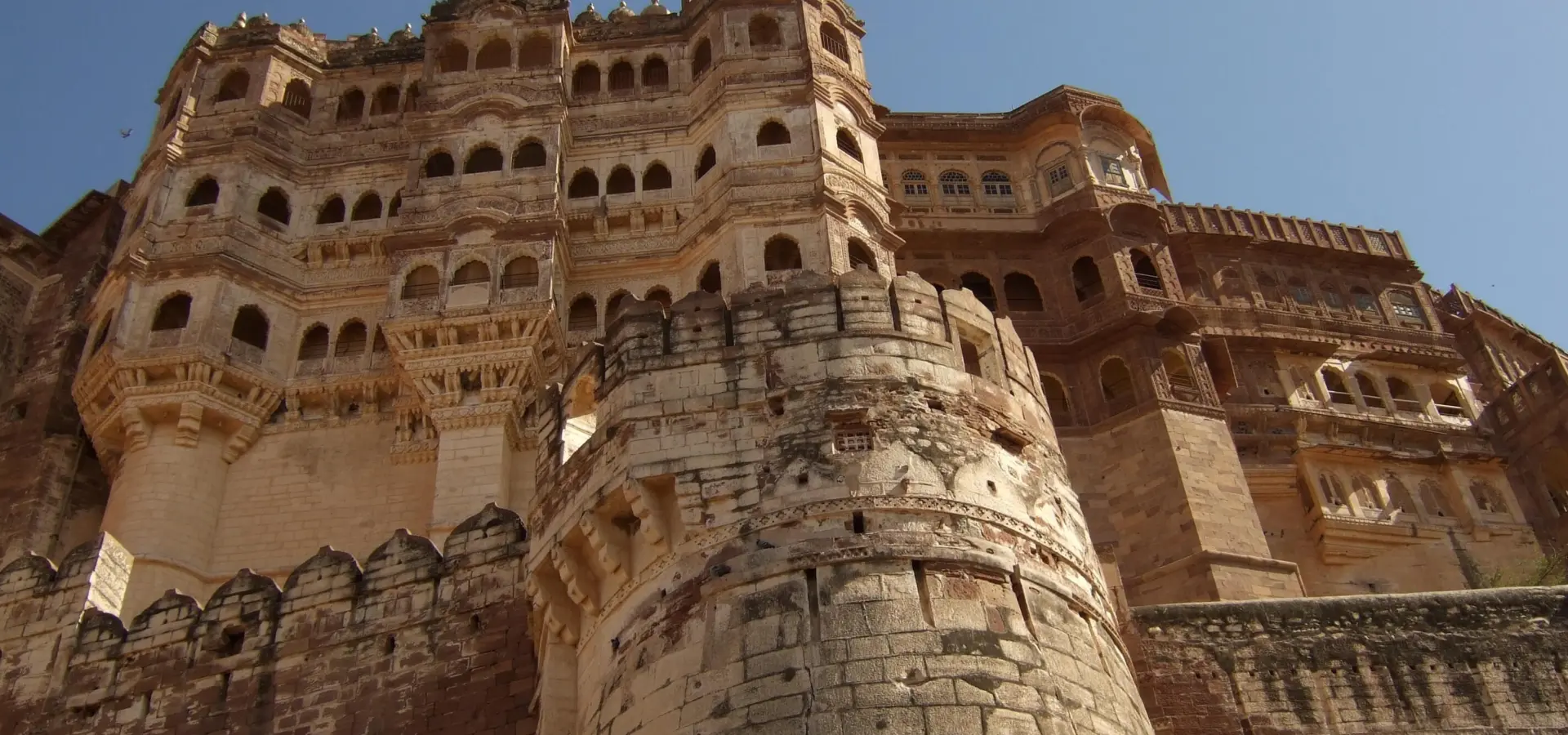India jodhpur mehrangarh fort van onder