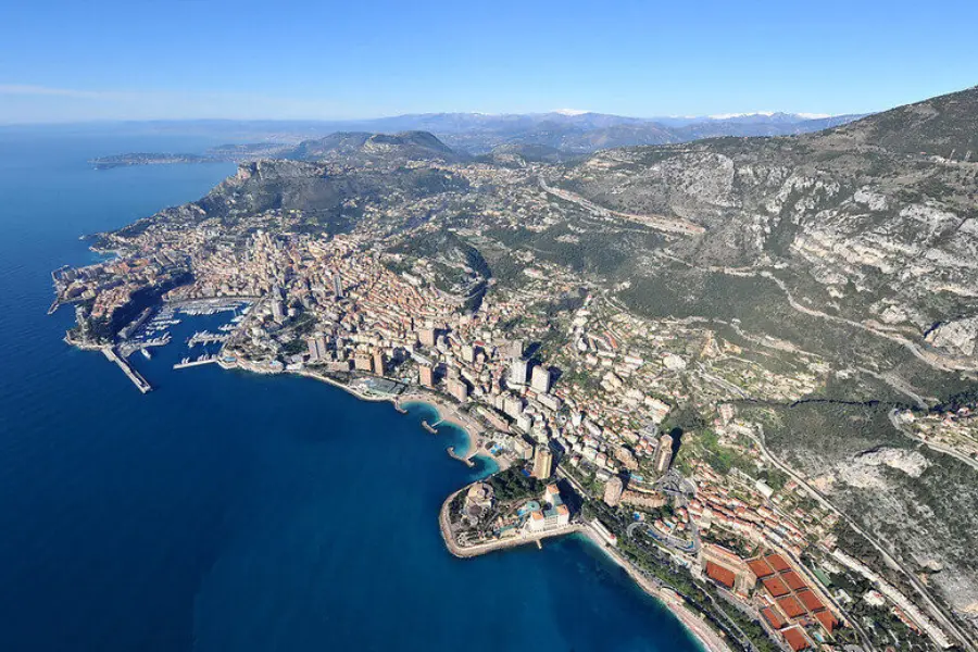 Monaco vanuit de lucht