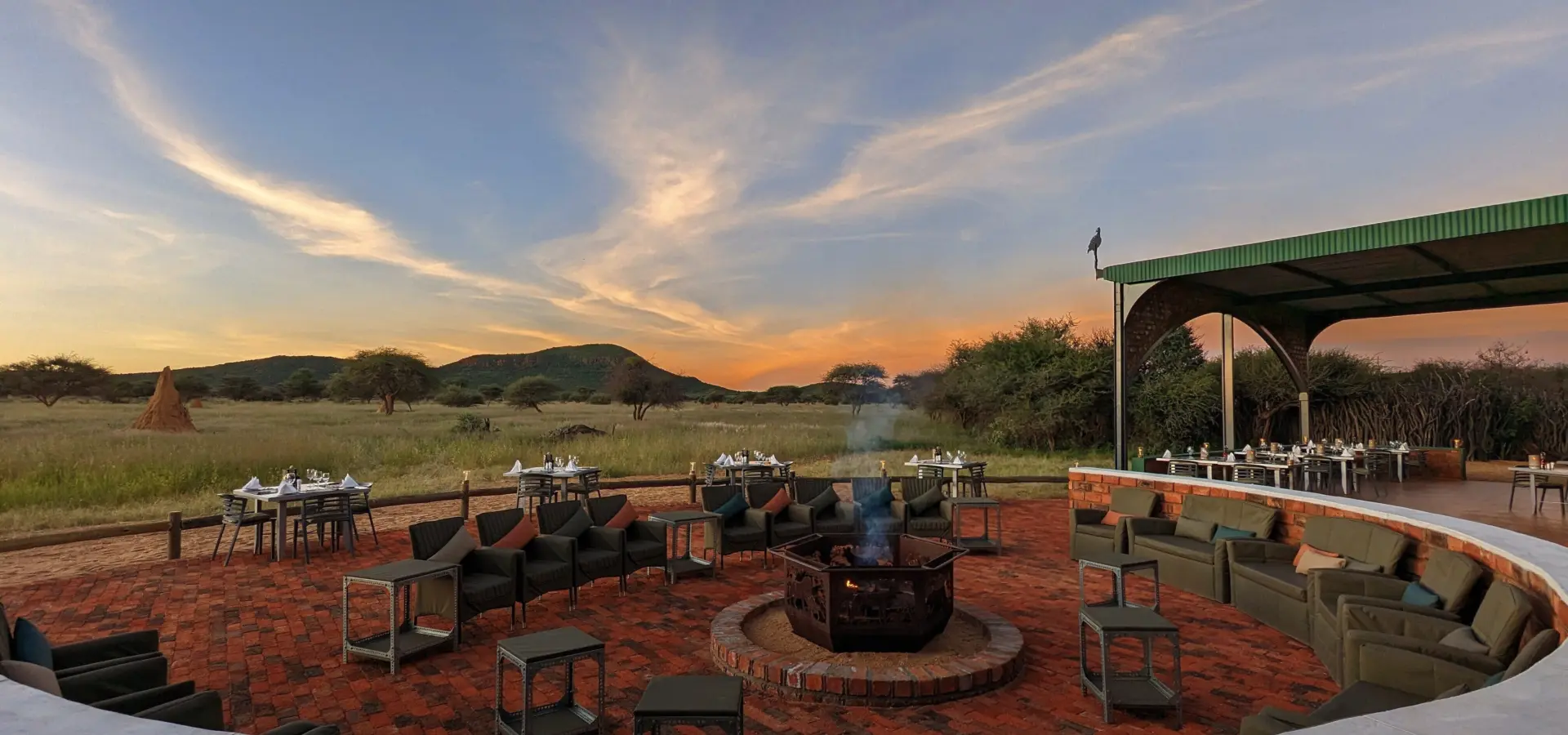 Okonjima plains camp veranda2