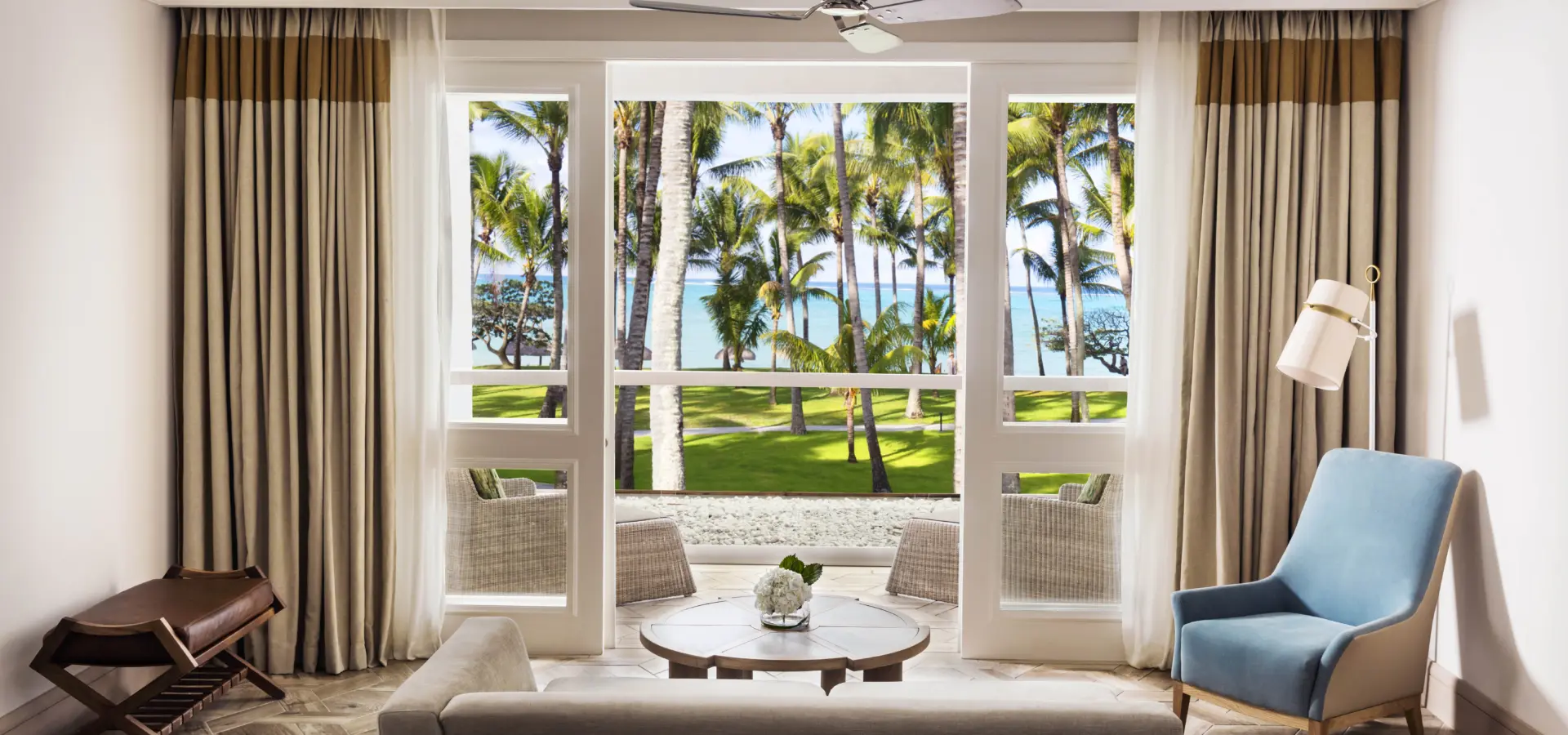 Oo lesaintgeran accommodation ocean front room or two bedroom family suite bedroom wide