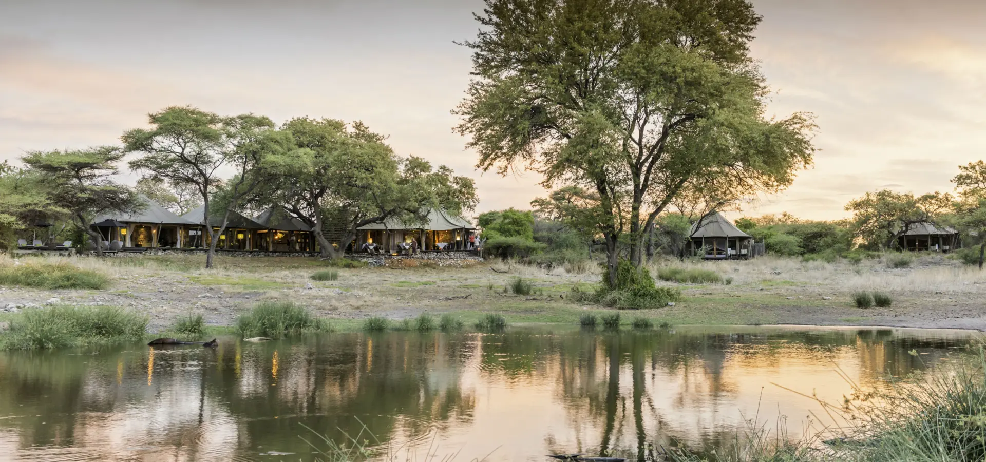 Onguma tented camp watering hole 0247