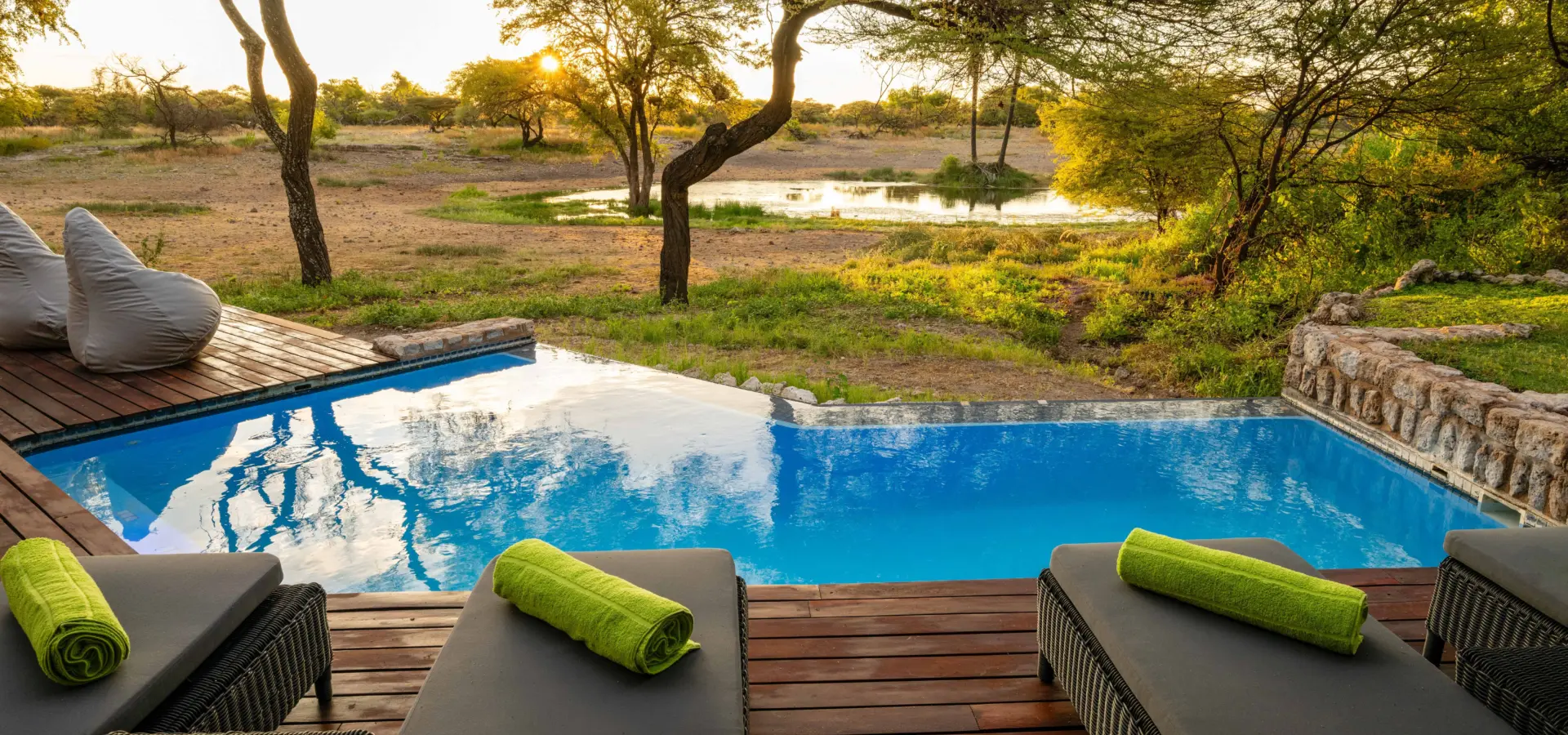Onguma tented camp pool view3