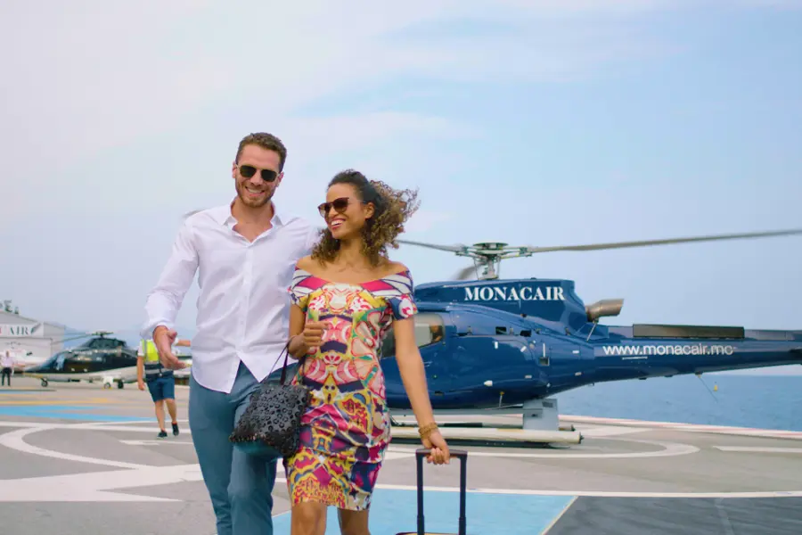 Monacair helikoptervlucht