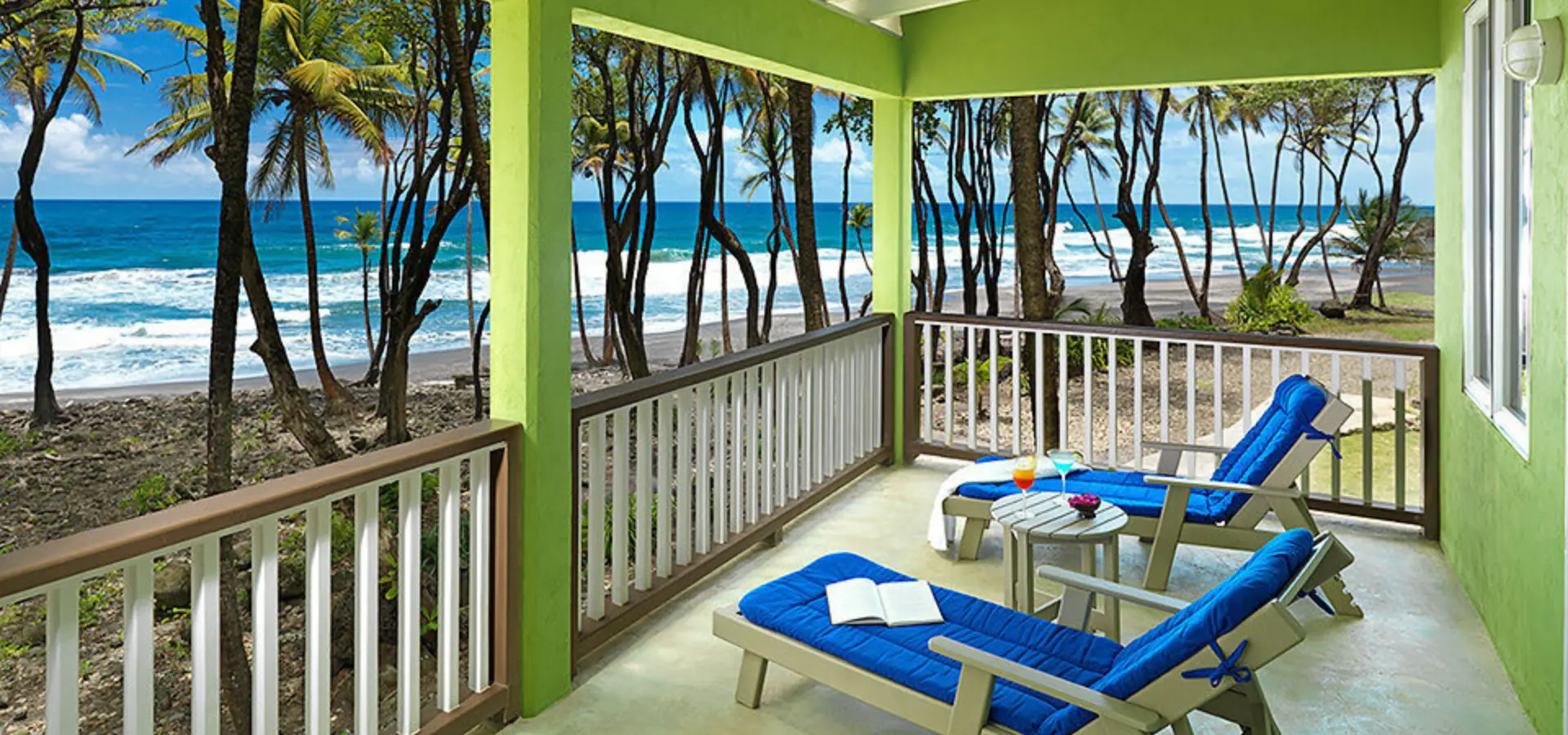 Oceanfront porch