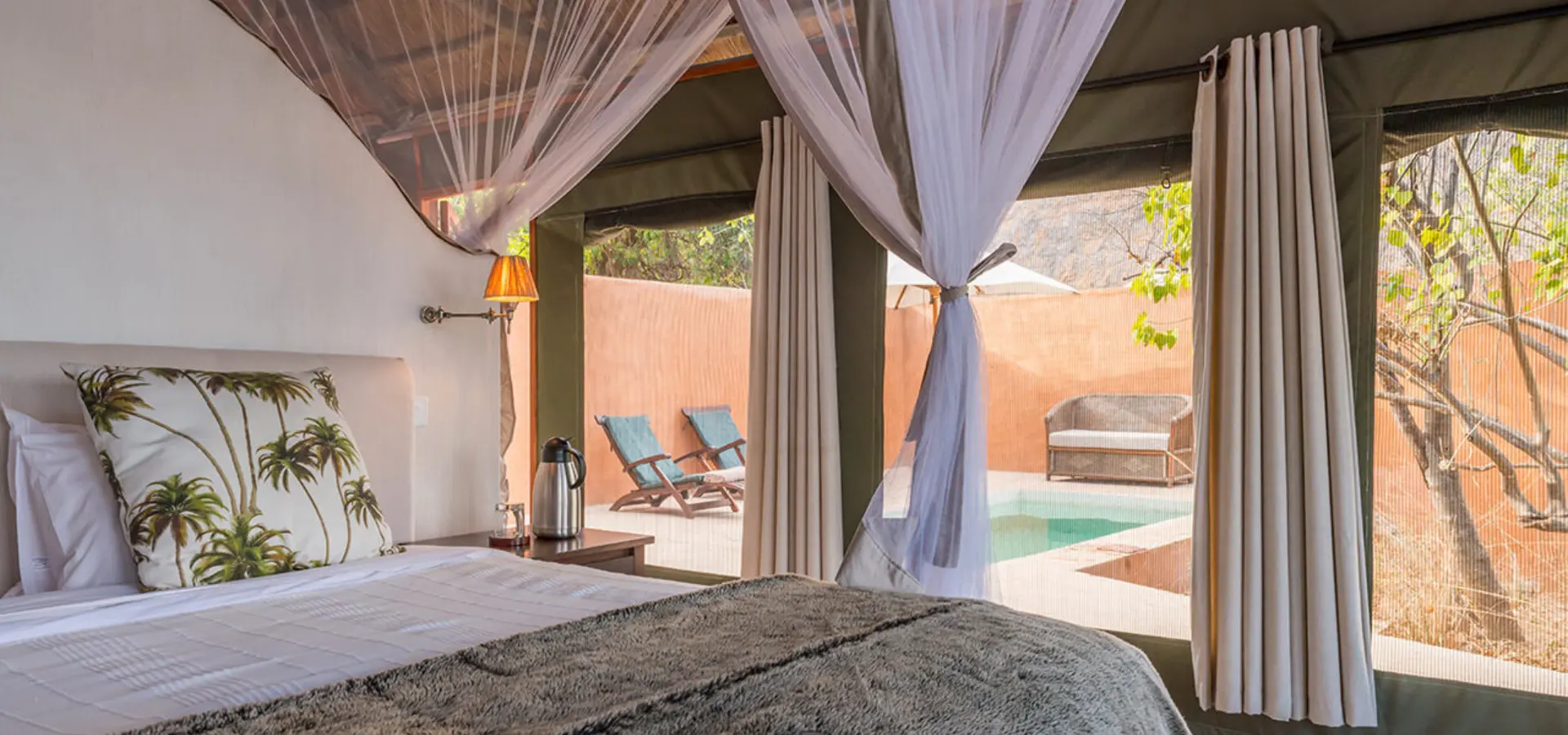 Deluxe 10 bedroom interior overlooking plunge pool 11