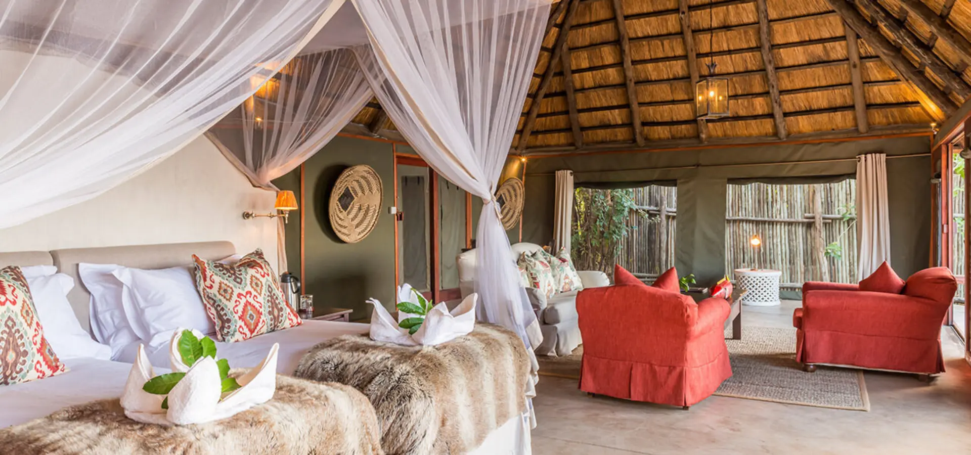 Presidential kigelia bedroom lounge interior