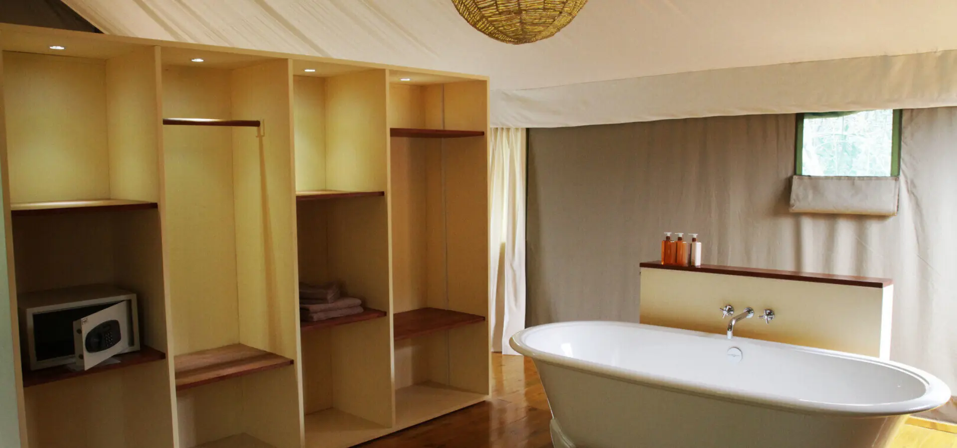 Luxury tent bathroom sarah hall