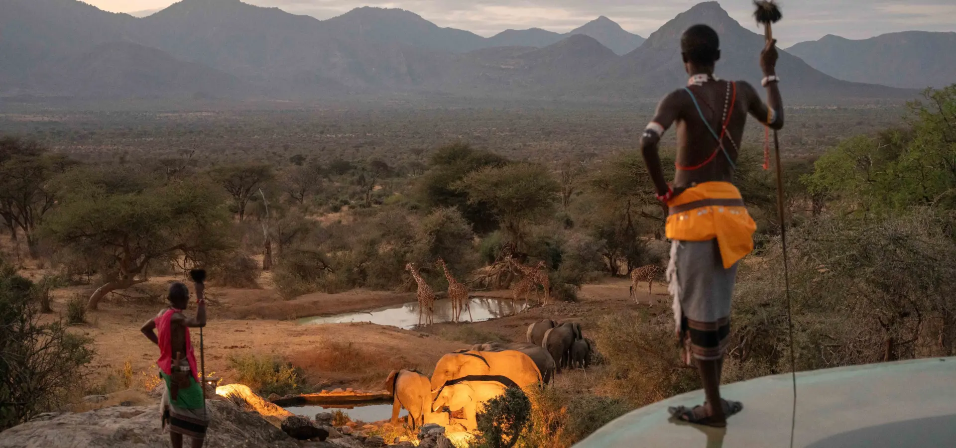 Sarara camp view of the waterhole 2 photo by simon pocock