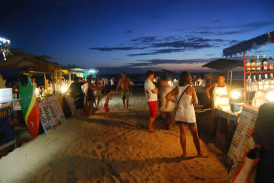 Jeri beach by night