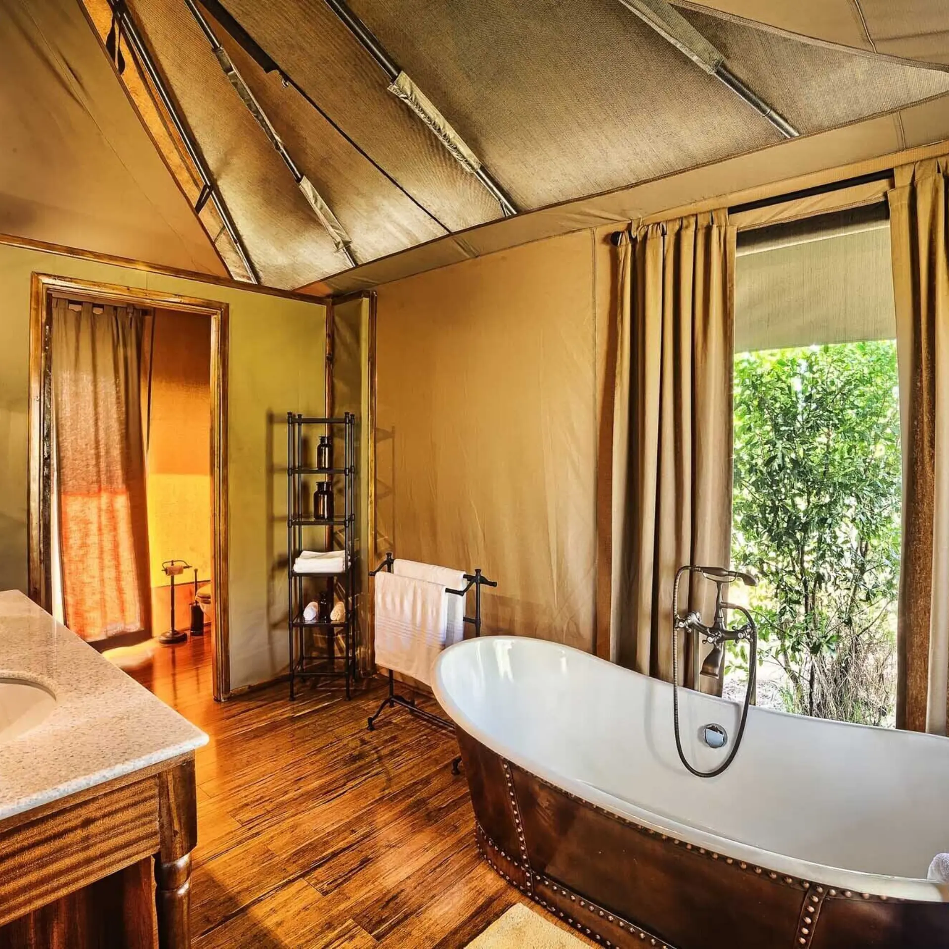 Tent Bathroom Interior