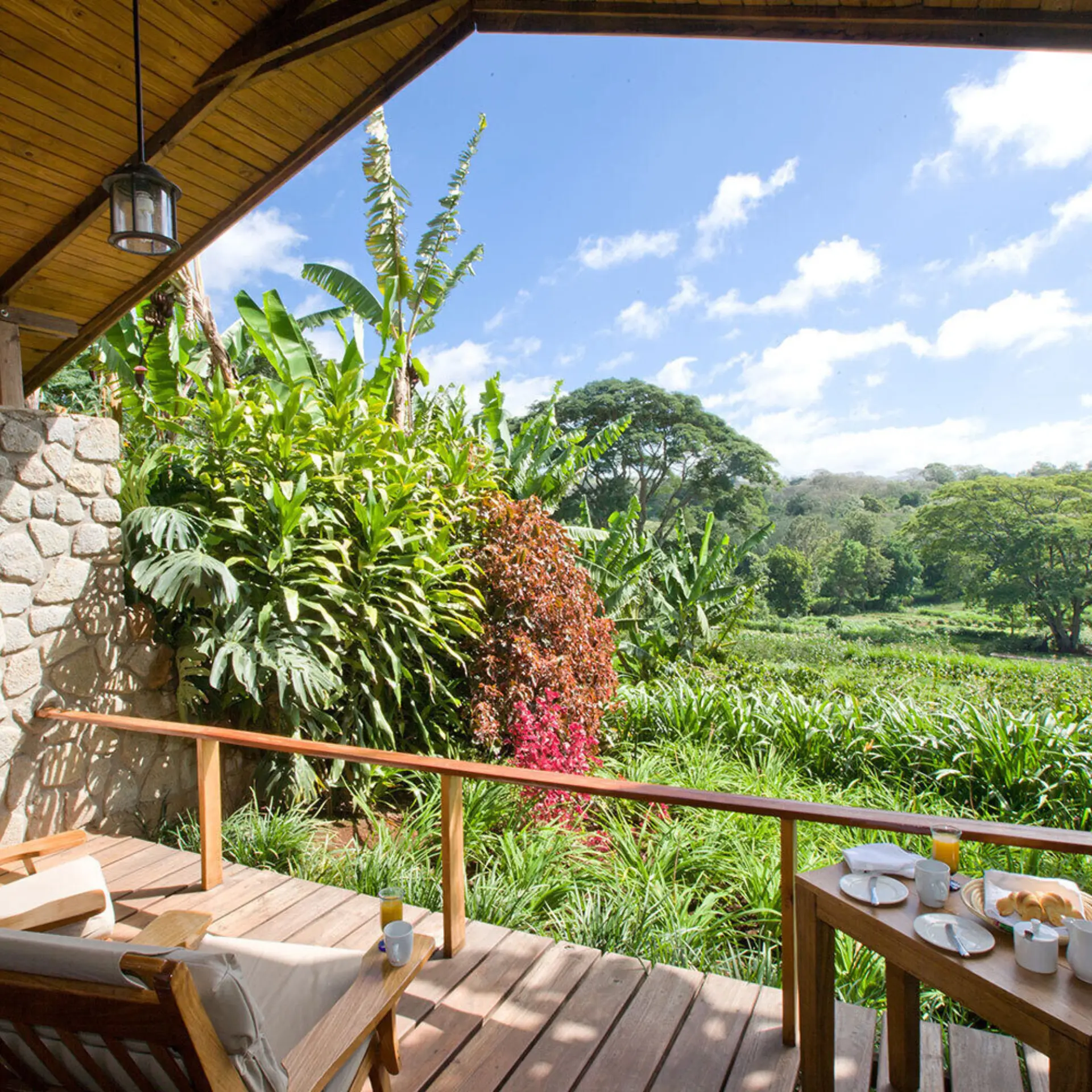 Gibbs Farm cottage verandah views
