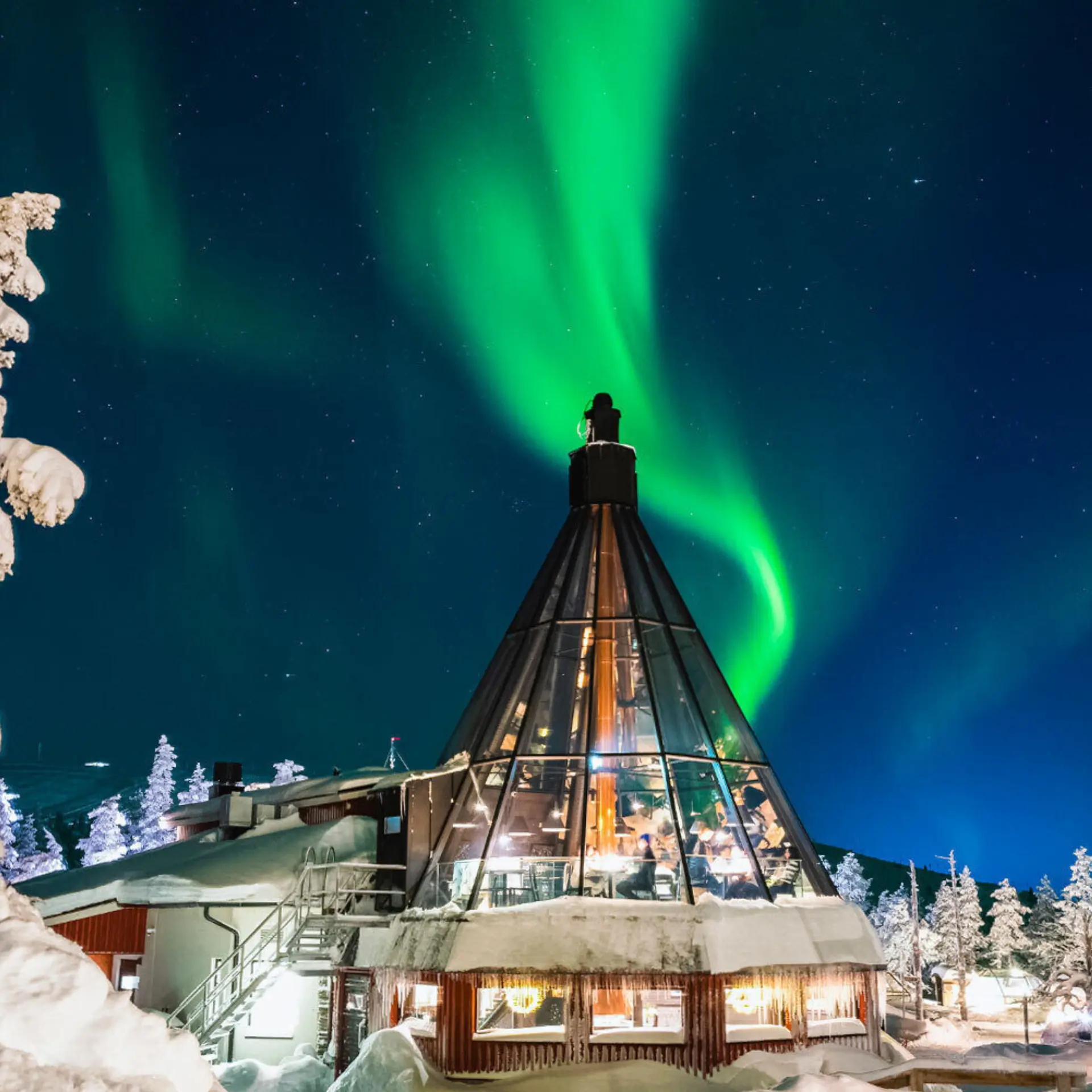 Ravintola aurora sky aurora borealis