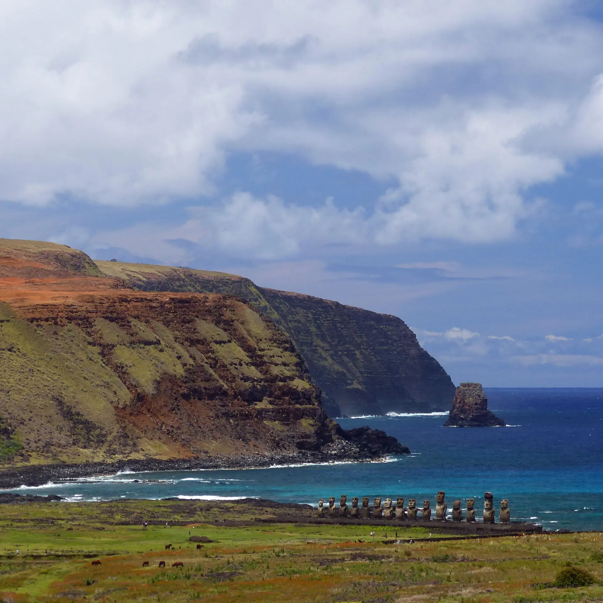 De roo paaseiland ahu tongariki