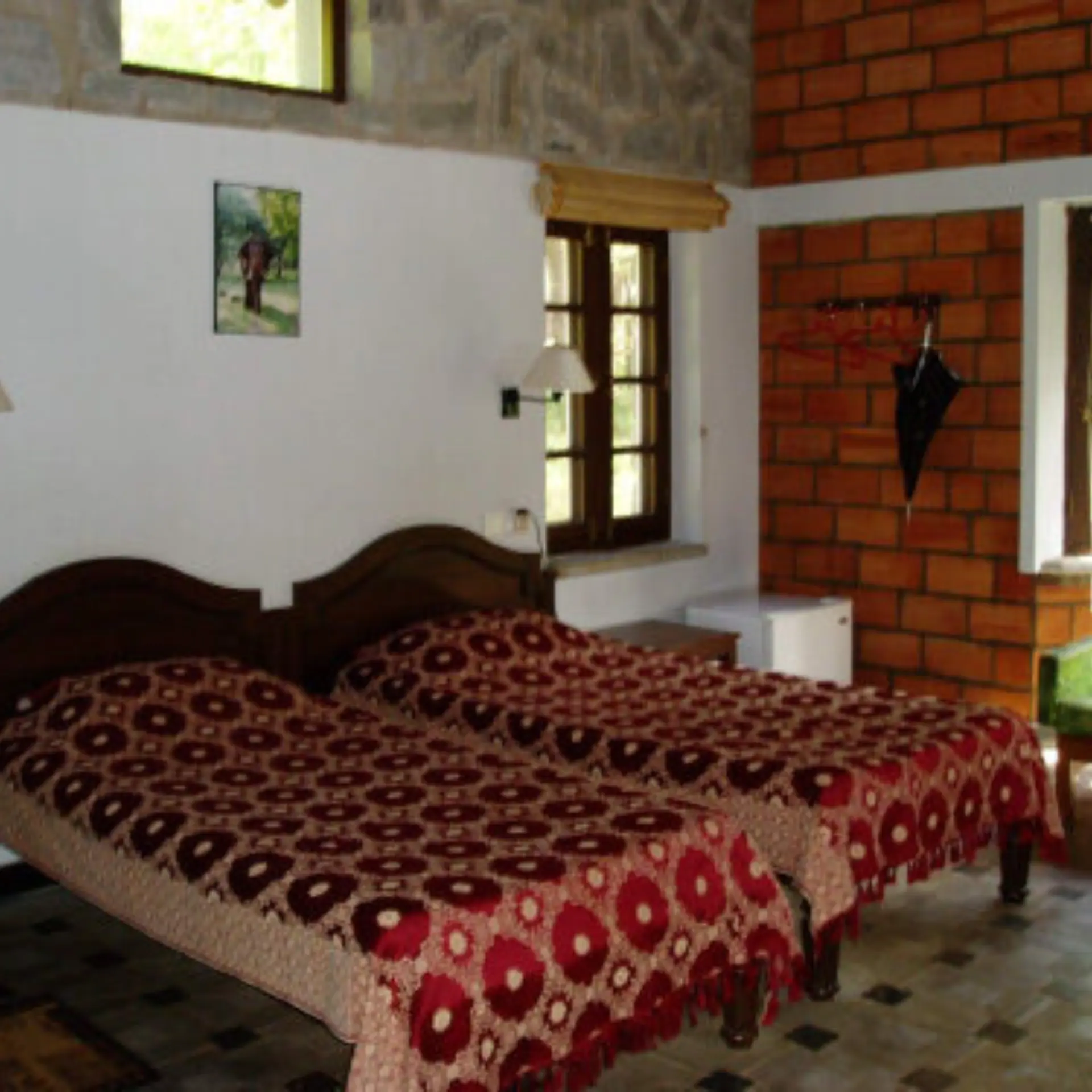 Kabini cottage twin bedroom
