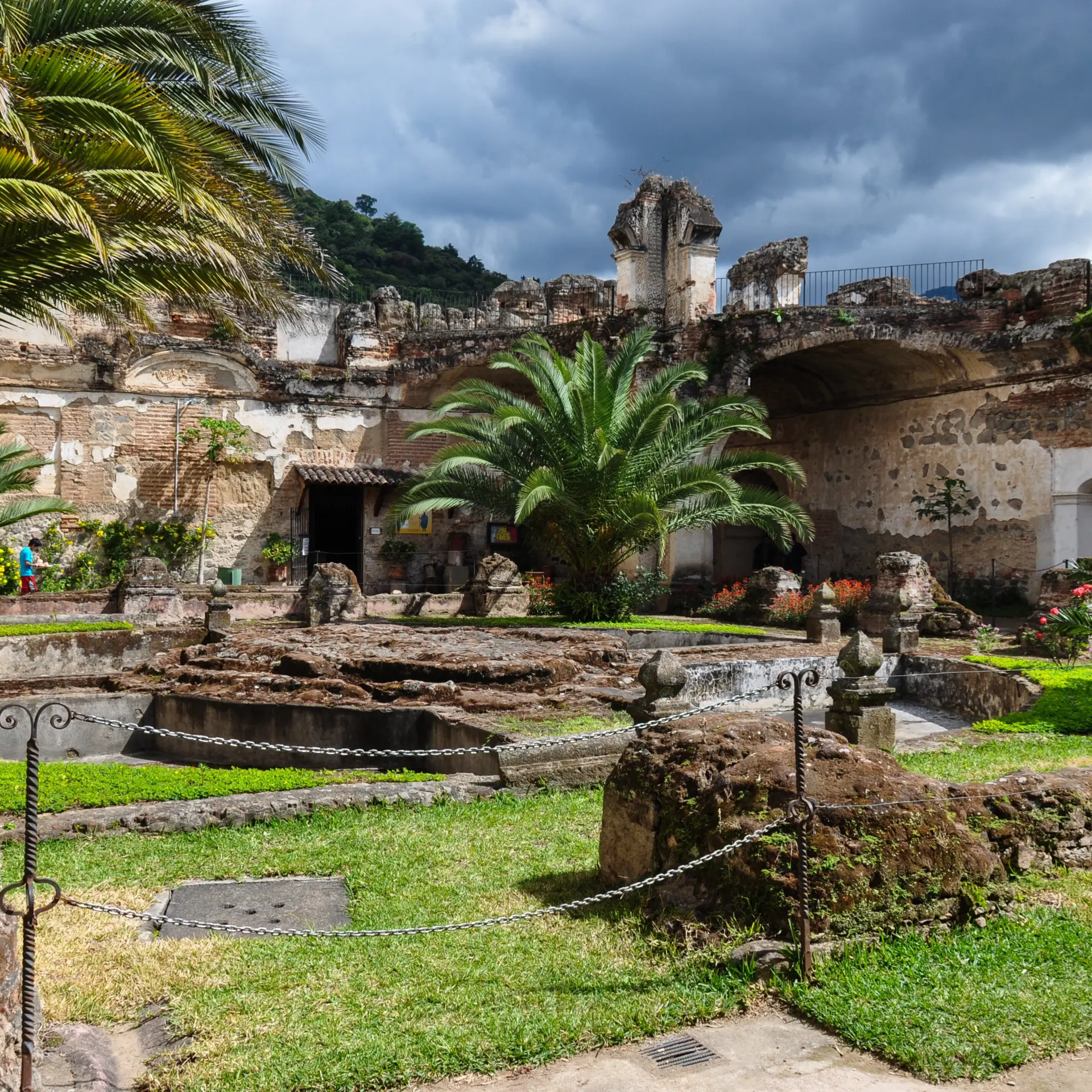 Oude ruines in antigua