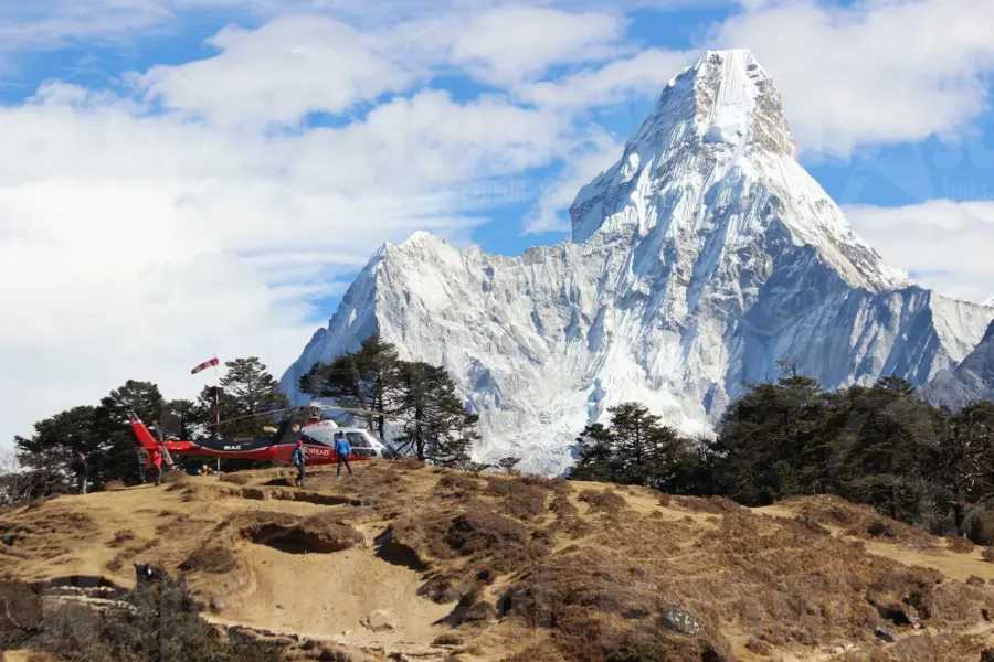 Nepal mount everest helikoptervlucht