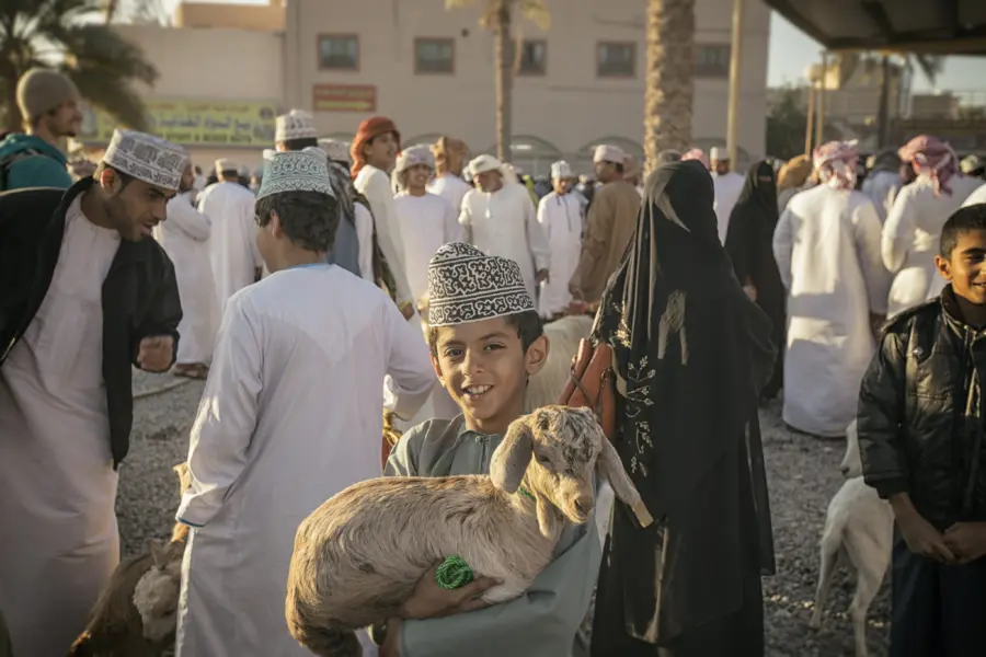 Nizwa goat market ministry of heritage tourism sultanate of oman