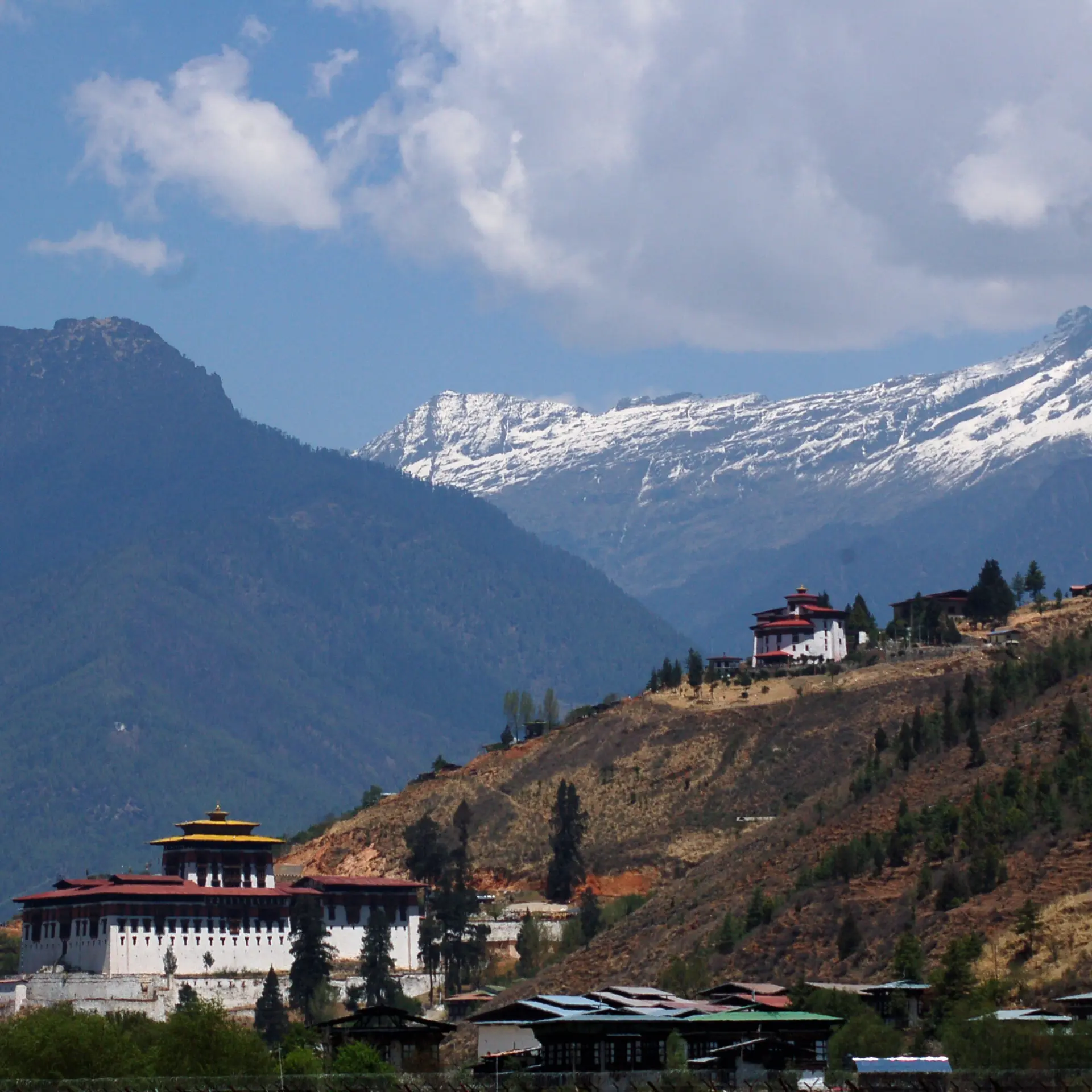 Paro dzong en watchtower