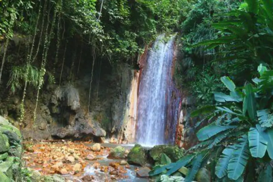 St lucia superman falls waterfall