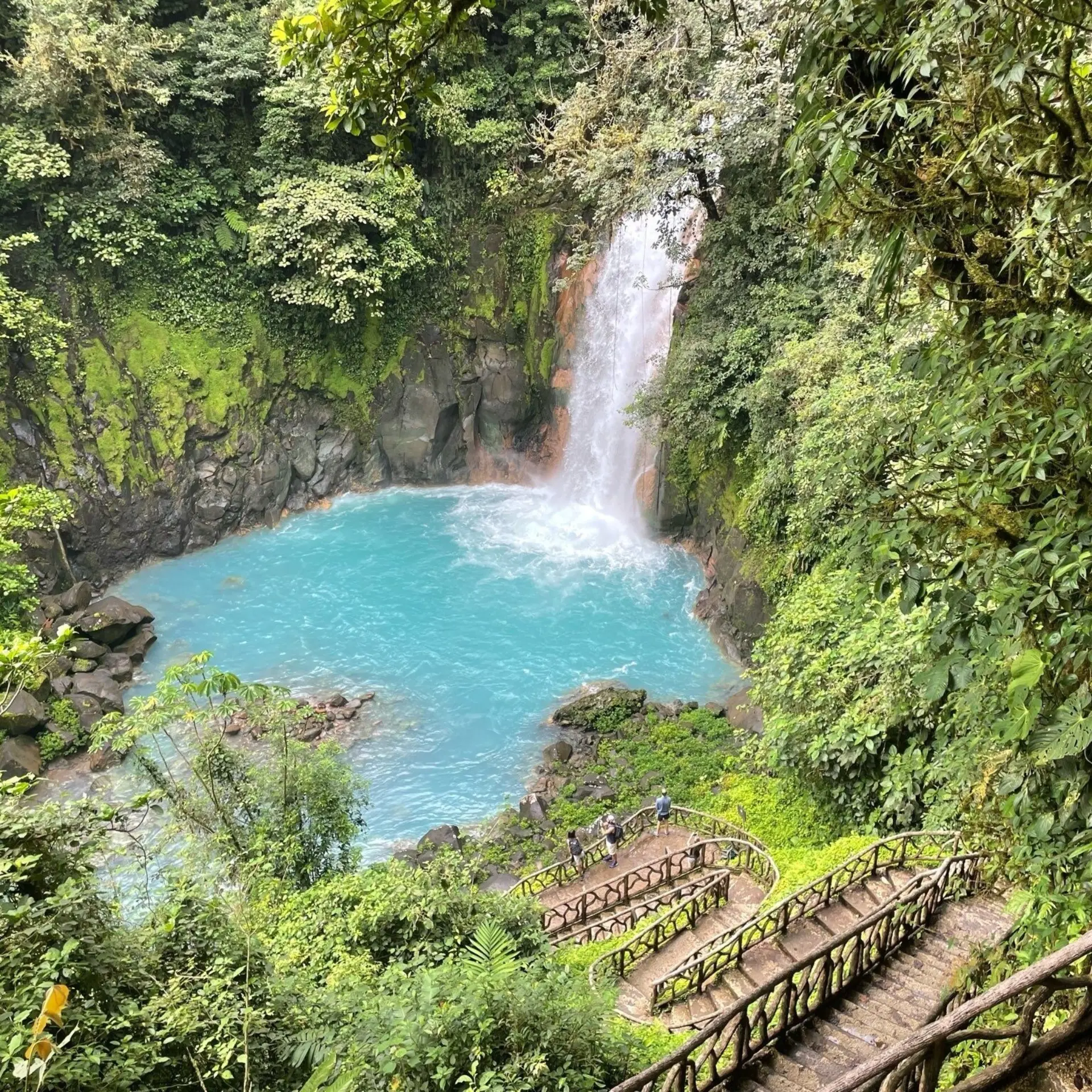 Rio celeste waterfall