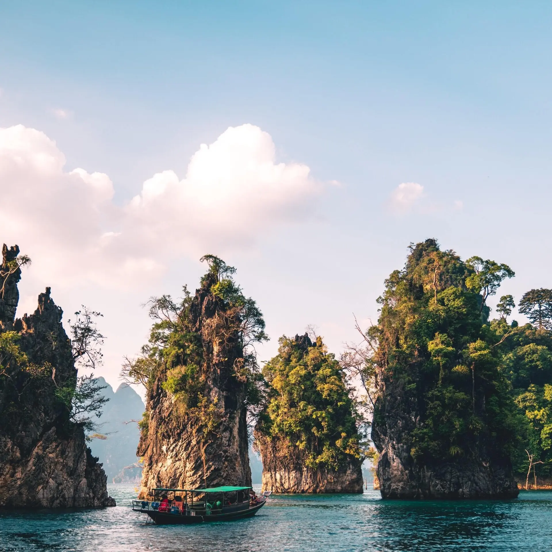 Thailand khao sok national park longboat