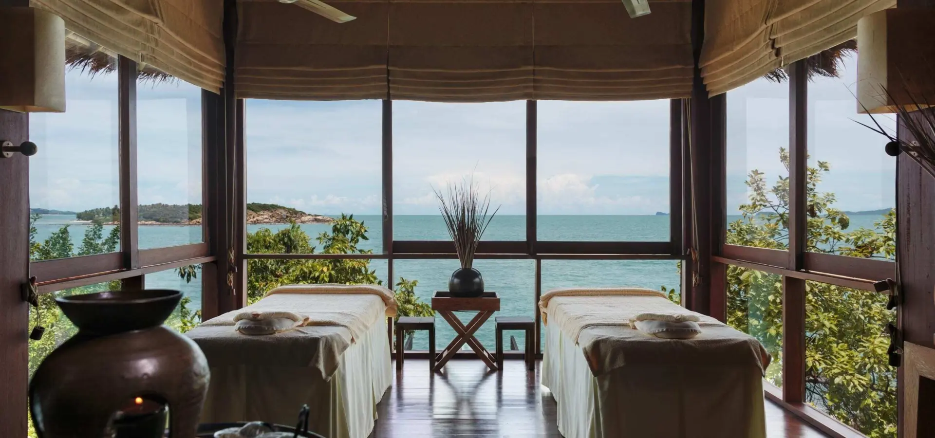 Samui thailand six senses spa treatment room