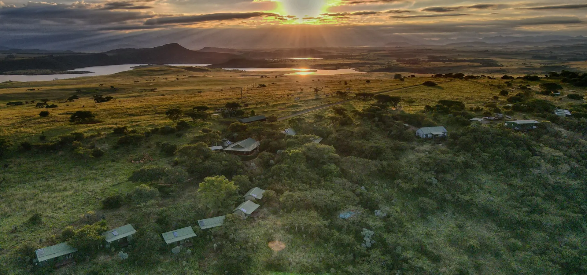 Aerial lodge looking west1