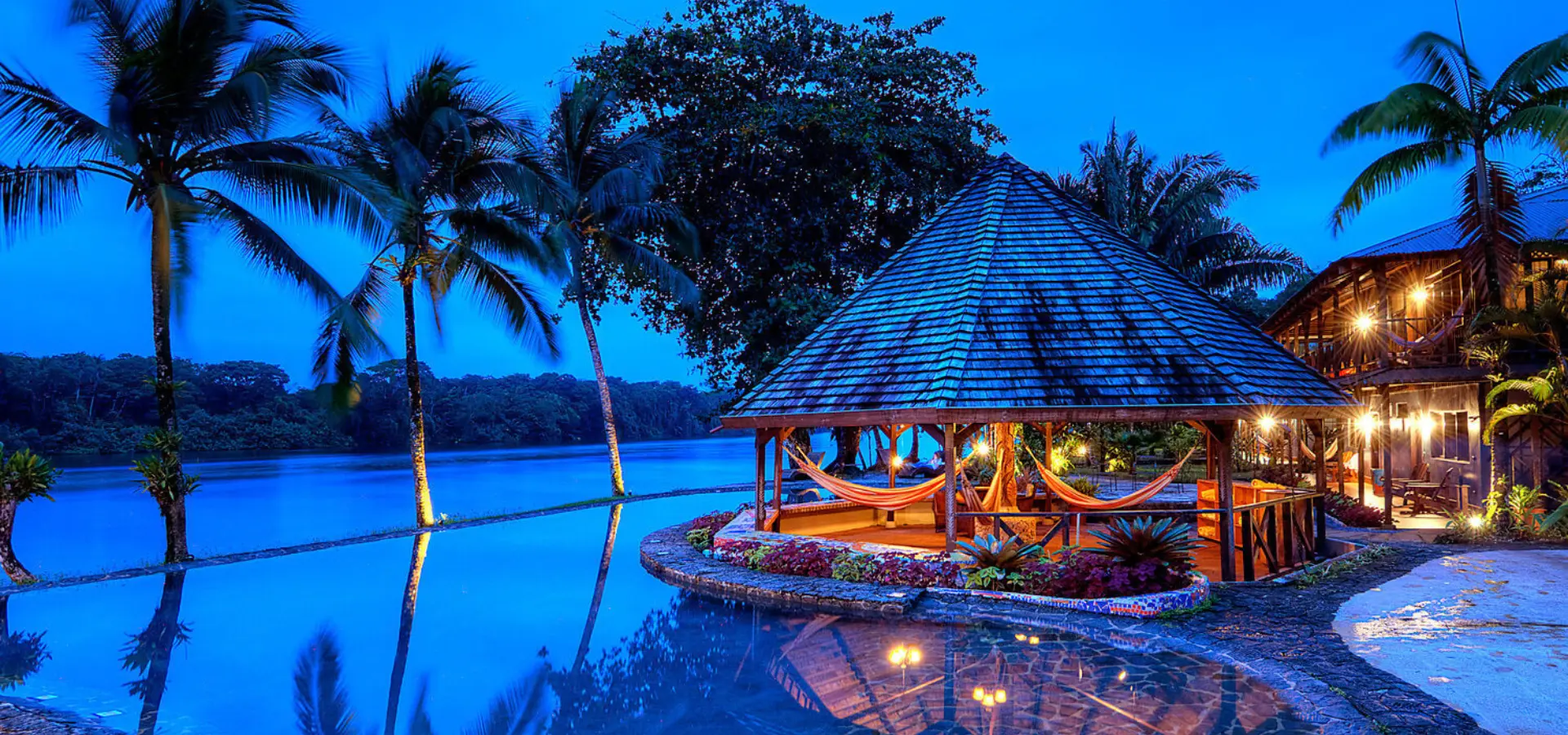 12 pool at dusk