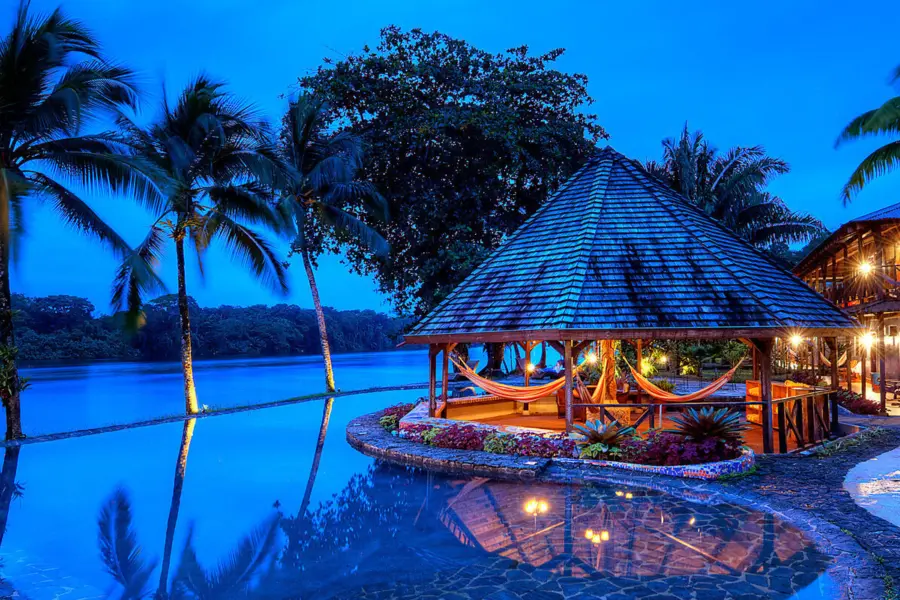 12 pool at dusk