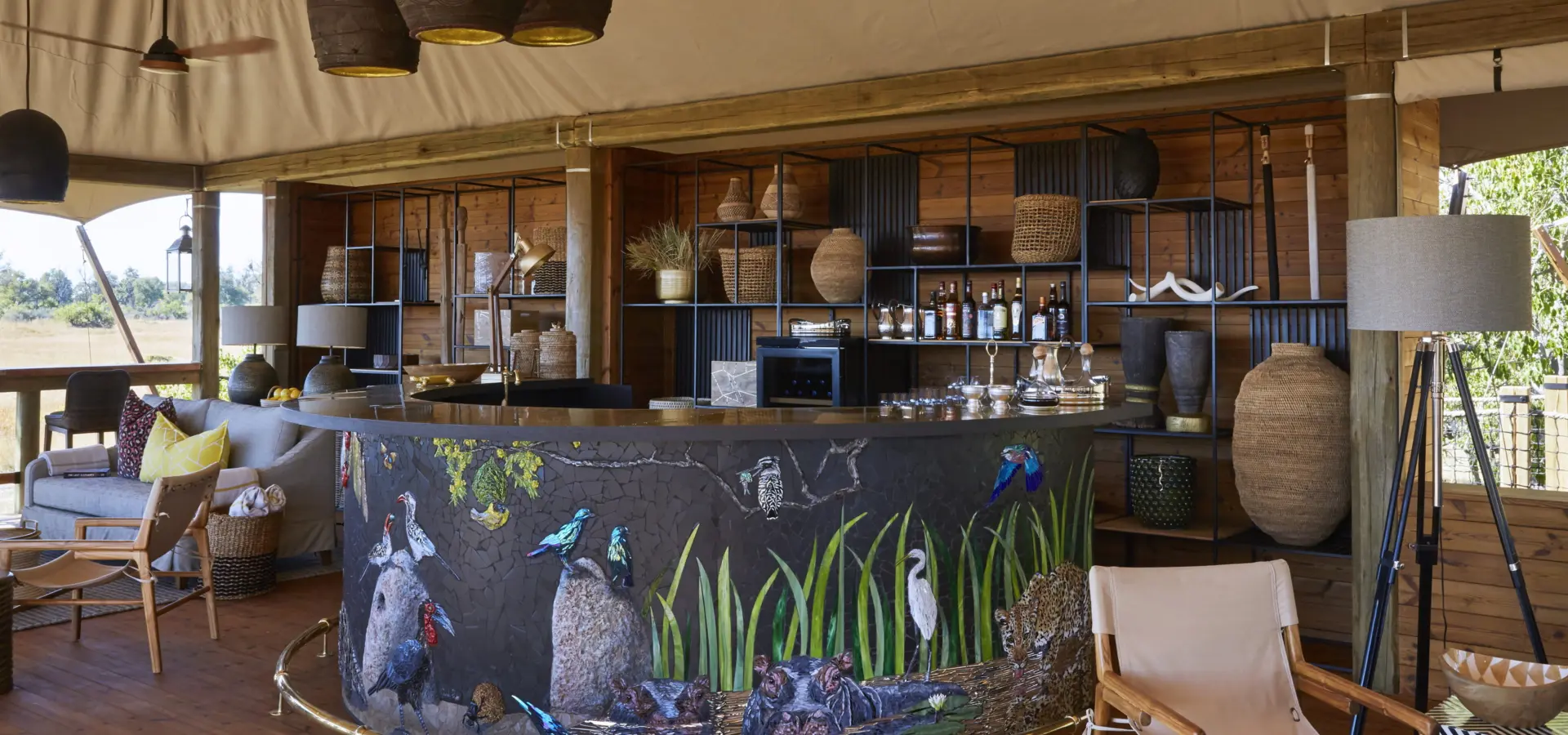 04 tuludi handcrafted mosaic bar in main area