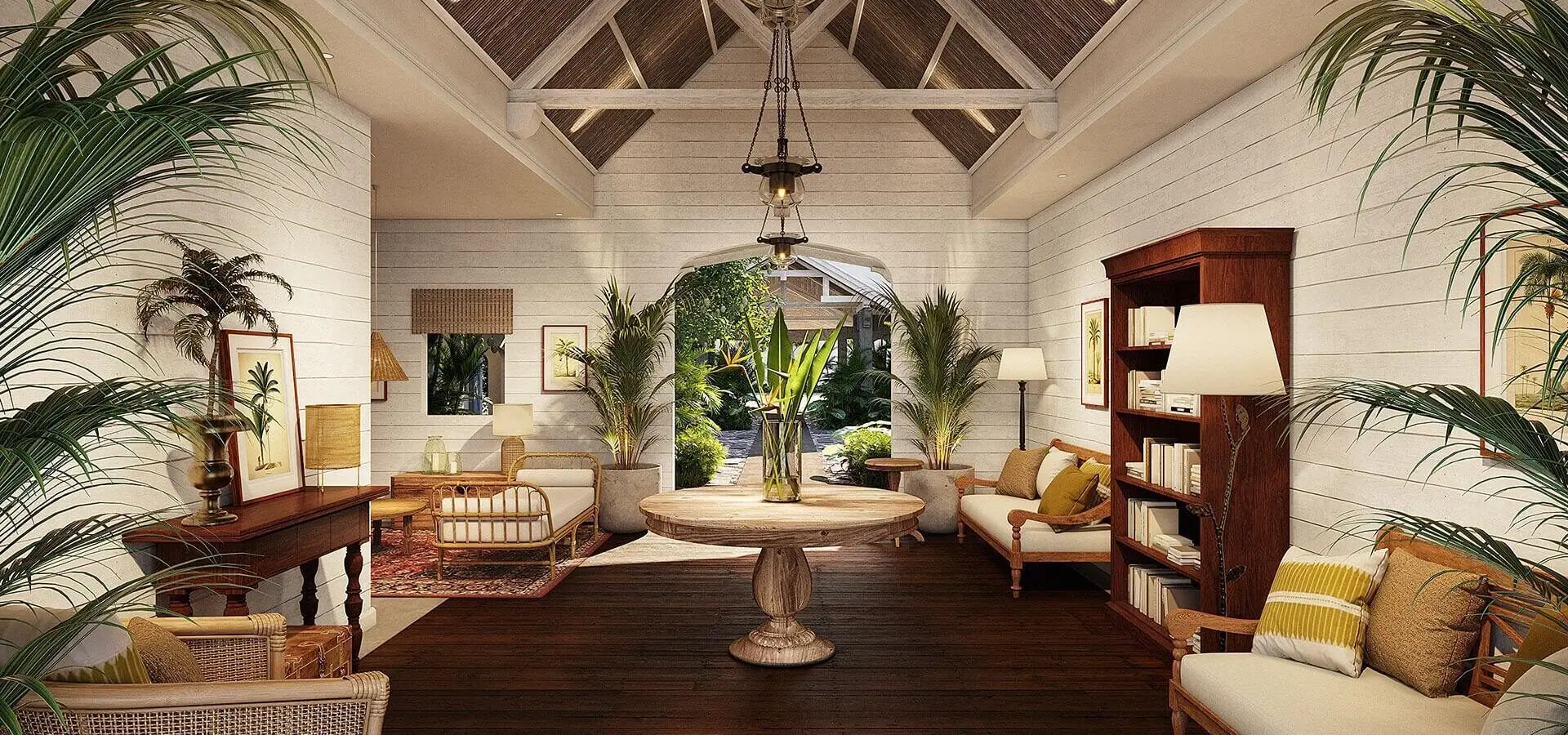 Veranda grand baie entrance lobby