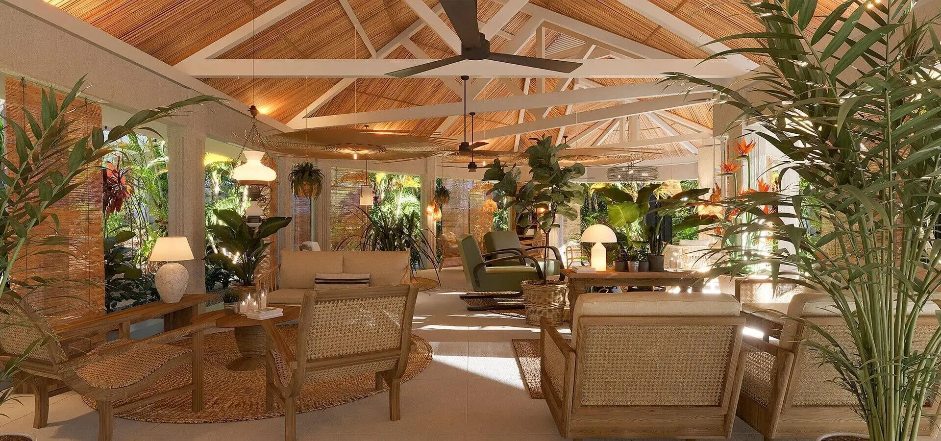 Veranda grand baie la varangue