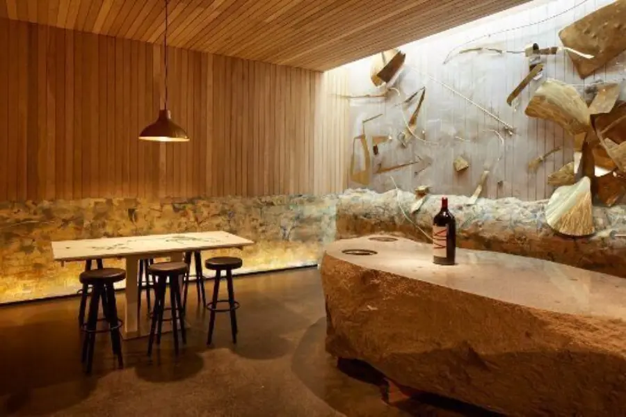Tasting room at vik winery
