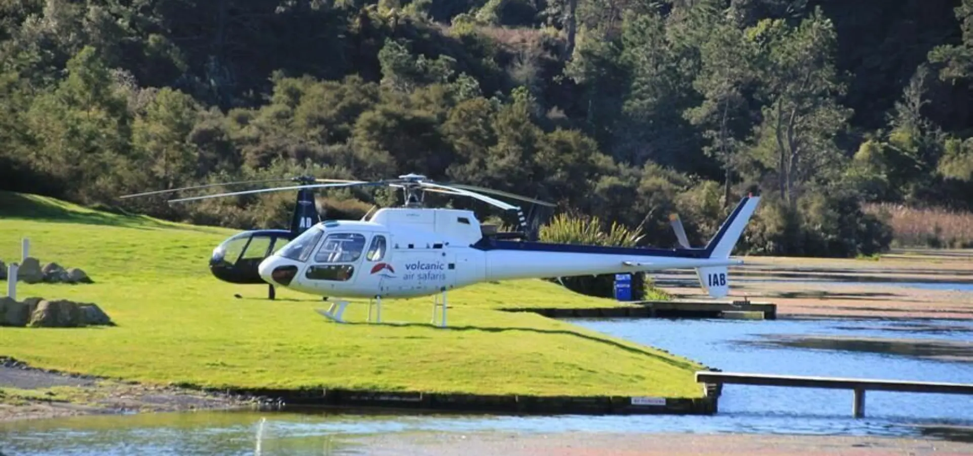 Helicopters landed at orakei korako