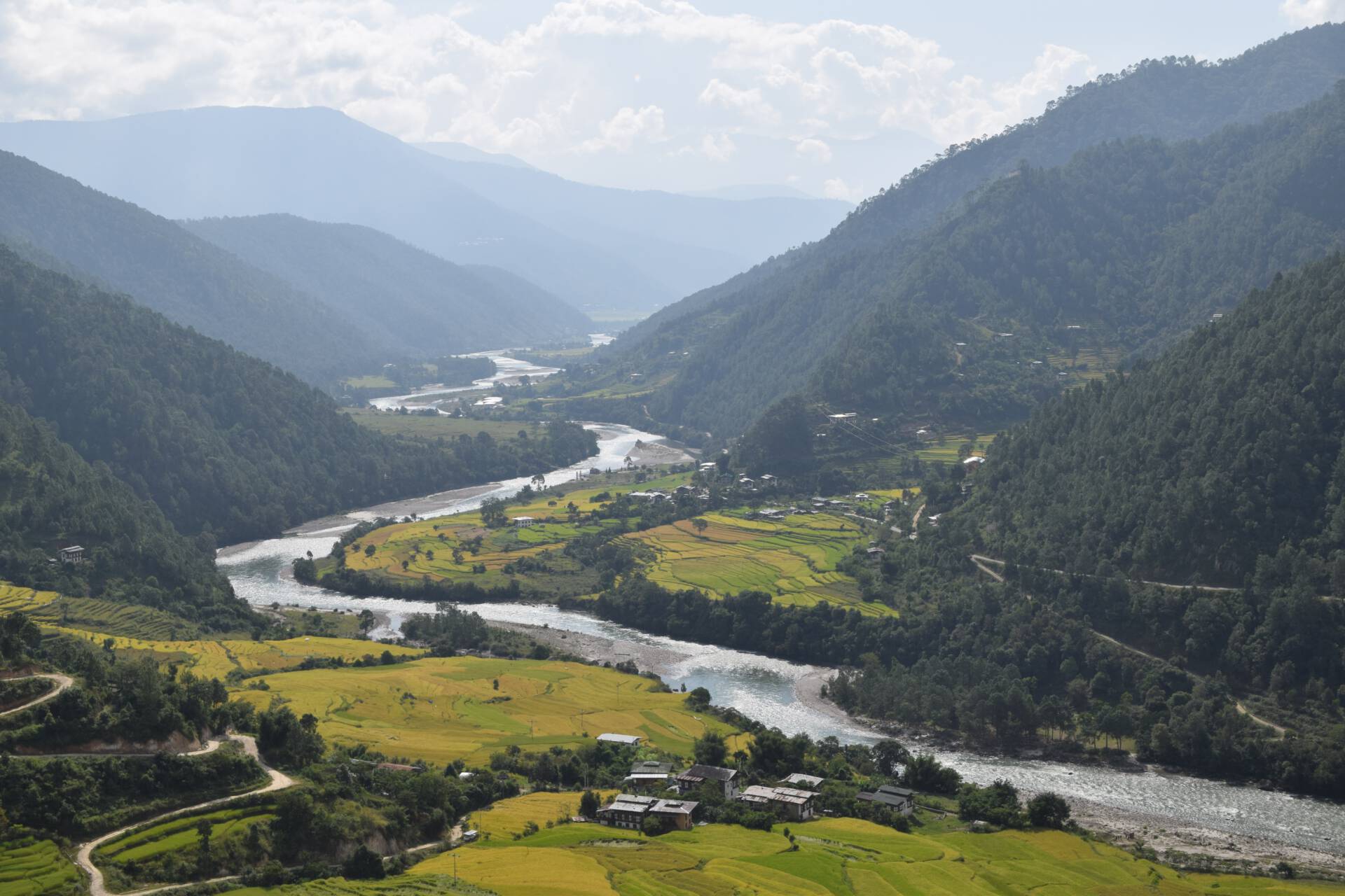 Rivier in Bhutan