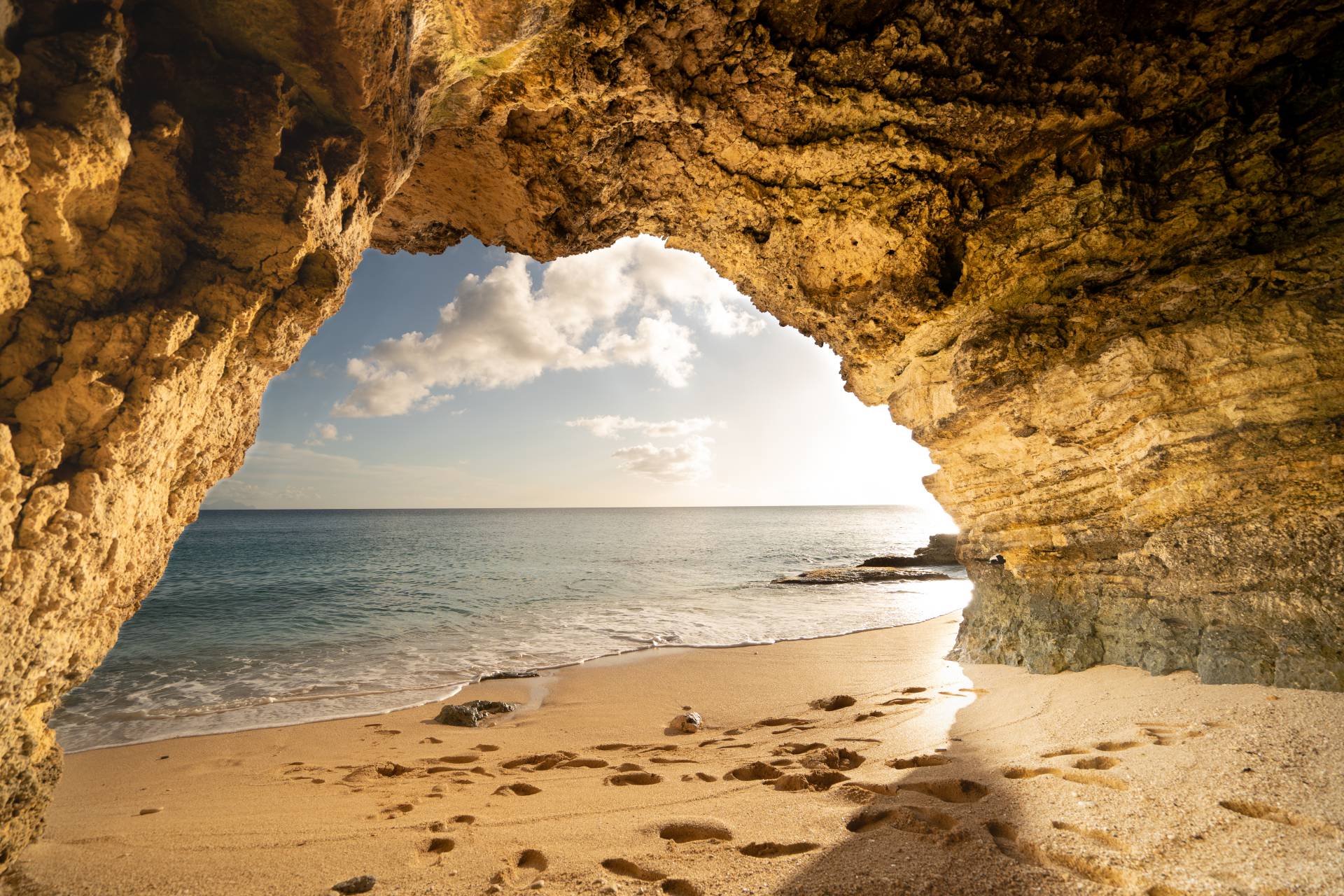 Sint Maarten - Cupecoy strand