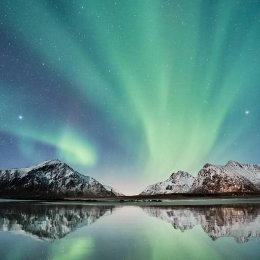 Skagsanden beach, Flakstad, Norway