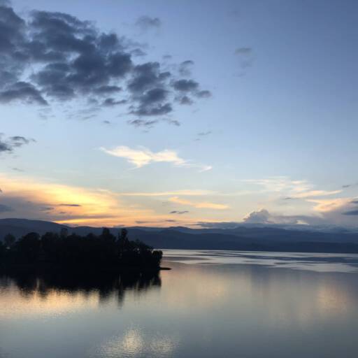 Zonsondergang Lake Kivu